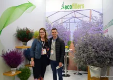 Ecofillers, a grower of statice, limonium, and craspedia from Bogota. On the photo Juan Fonnegra, together with Kritin Gilliland from Gardens America.